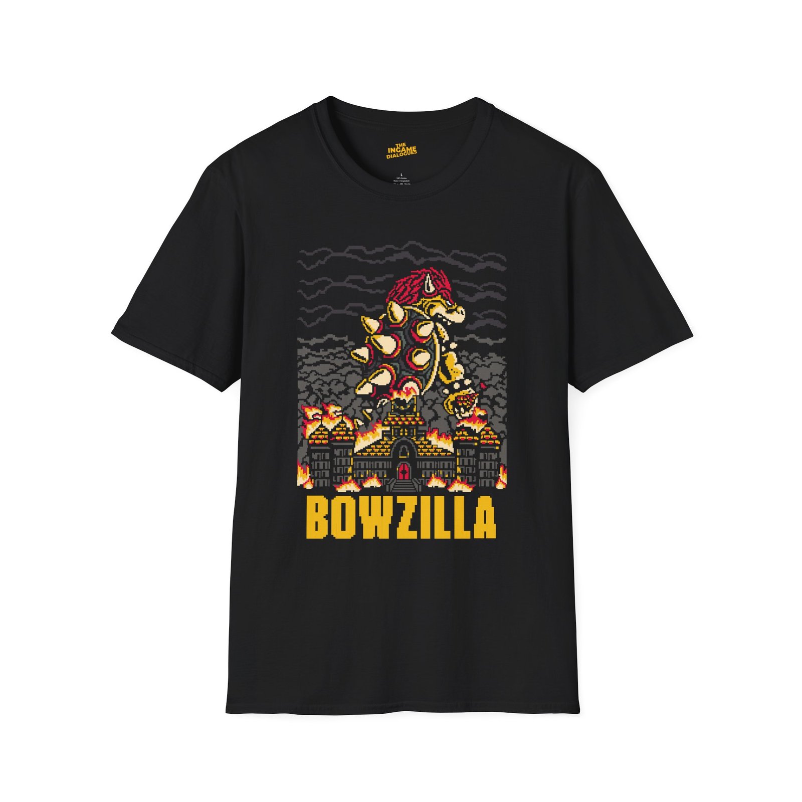 Bowzilla Monster T-Shirt — Retro Kaiju Gaming Tee